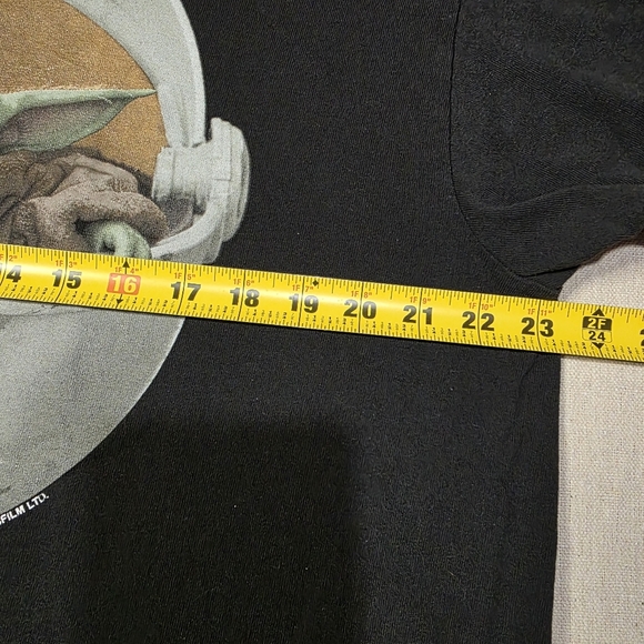 Star Wars The Mandalorian Baby Yoda promo tee shirt black size Xlarge - Picture 5 of 6